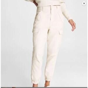 Rag & Bone Field Cotton Cargo Joggers in Ecru Cream Size 28 Utility Minimalist